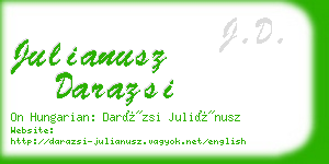 julianusz darazsi business card